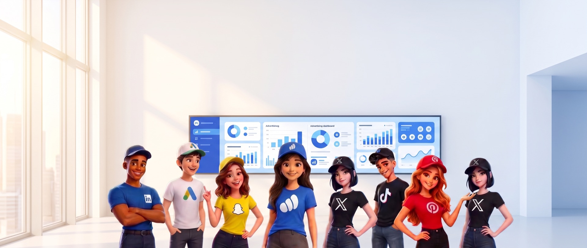 Les assistants Adsfluence, un par plateforme publicitaire